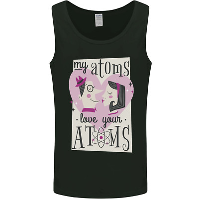 My Atoms Love Your Atoms Valentinstag Herren Trägershirt Tanktop