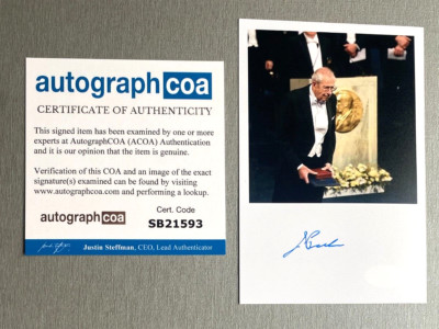JAMES PEEBLES Nobelpreis 2019 Physik signed Foto 10x15 Autogramm COA ACOA