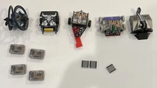 Lot of 5 Hexbug Battle Bots Battlebots + 4 Controllers. Somewhat Working