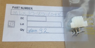 LOT OF 92 MOLEX 39291048 CONN HEADER 4POS 4.2MM (U1.3B2)