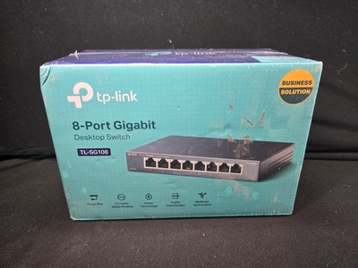 New Sealed TP-LINK TL-SG108 8-Port Gigabit Desktop Switch 10/100/1000Mbps