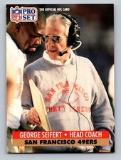 1991 Pro Set #297 George Seifert  CO  San Francisco 49ers