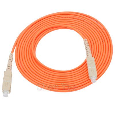 5pcs 5M SC-SC UPC Fiber Optic Patch Cord Simplex Multimode OM1 62.5/125 Jumper
