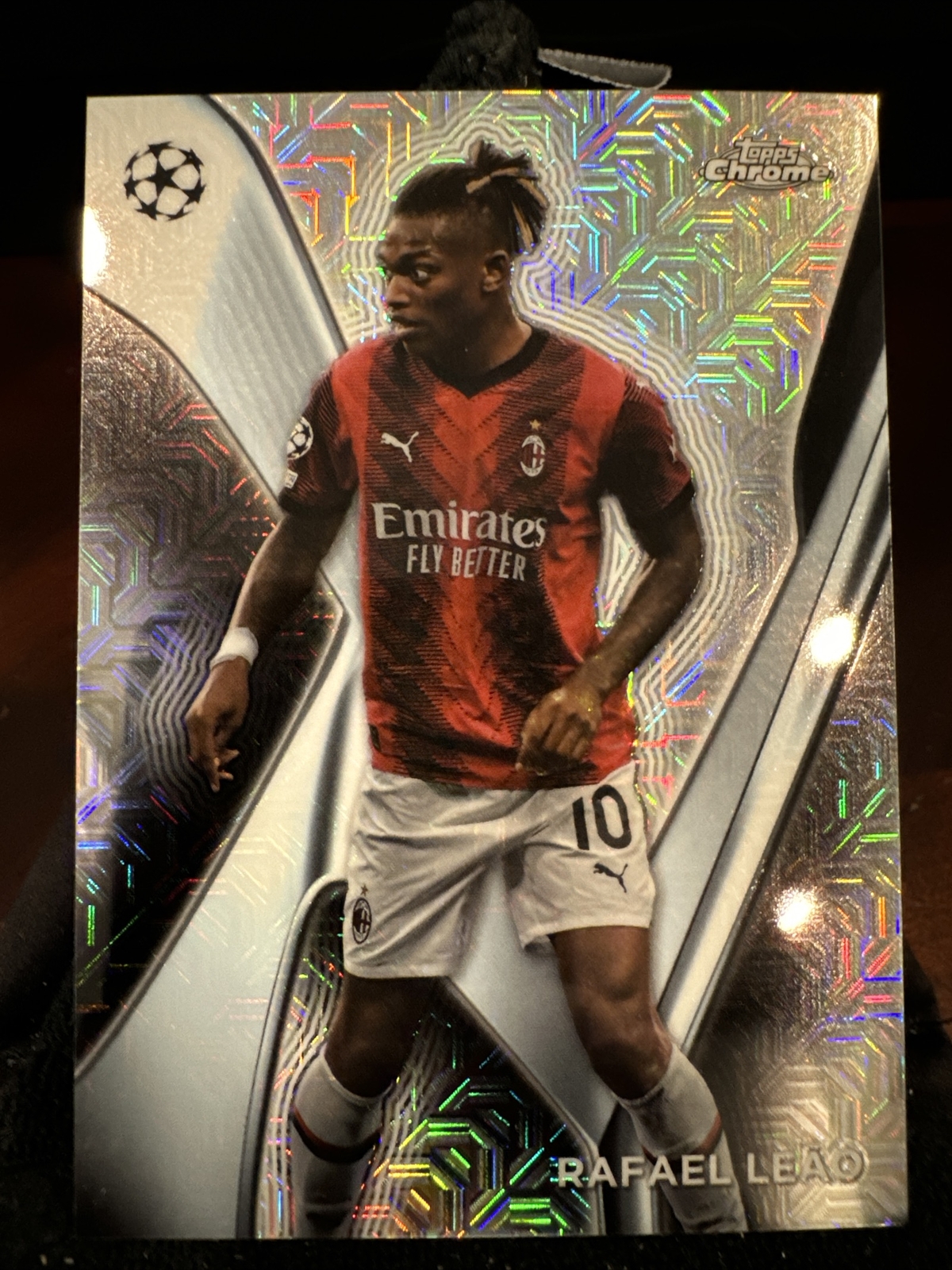 Rafael Leao 2023-24 Topps Chrome UEFA Mojo Case Hit (1:288)