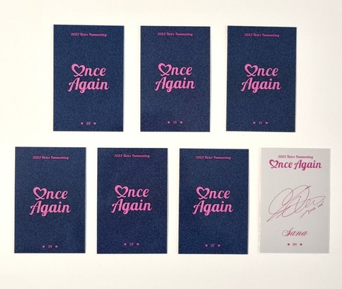 TWICE 8th Anniversary Fan Meeting ONCE AGAIN MD Trading Card Photocard + Benefit - Picture 42 of 160