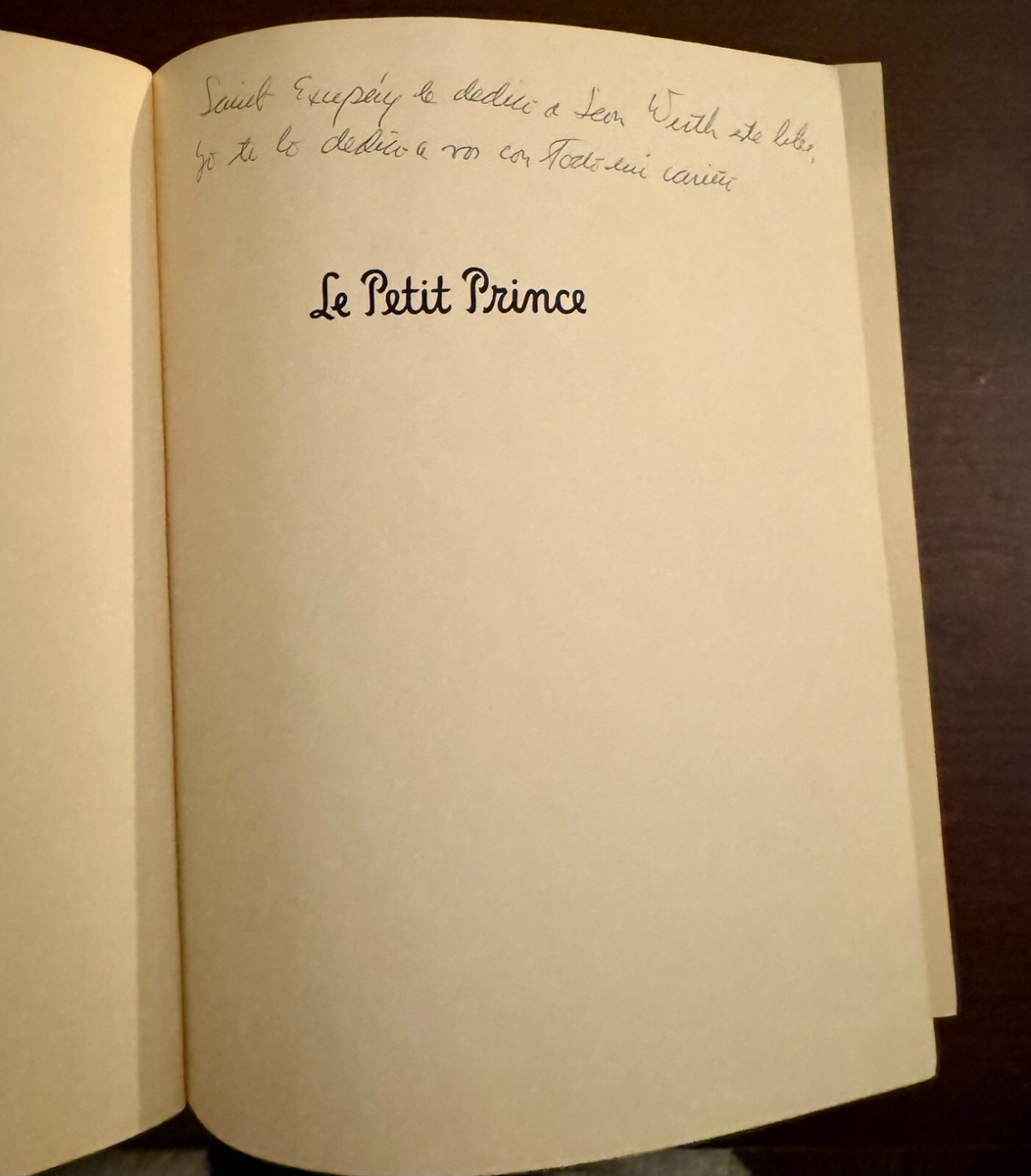 Antoine de Saint-Exupery Le Petit Prince French Copyright 1943