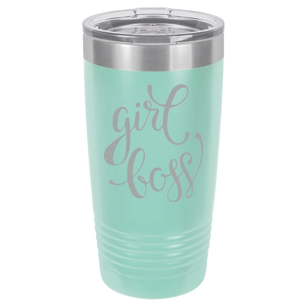 Tumbler 20oz 30oz Travel Mug Cup Vacuum Insulated Stainless Steel Girl Boss