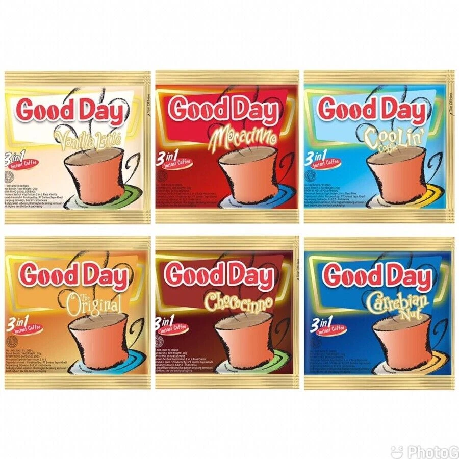 COFFEE GOOD DAY 3 IN 1 INSTANT FLAVOUR COFFEE 10 PCS 20GR