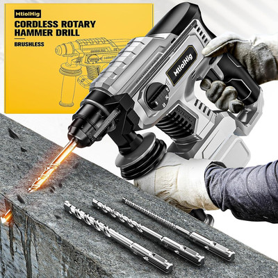 Cordless Rotary Hammer Drill for Dewalt 20V MAX Battery, Brushless Sds-Plus Hamm
