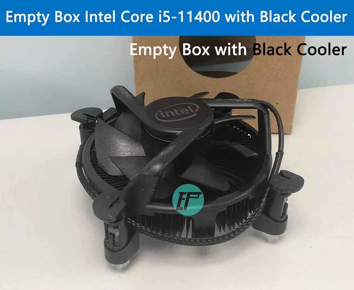 Empty Box Intel Core i5-11400 with Black Cooler