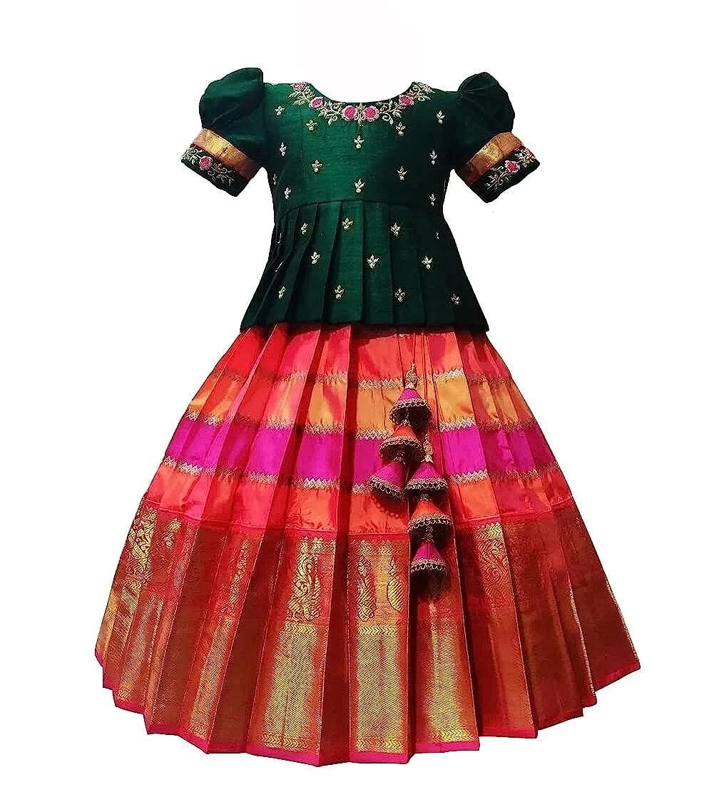 Pink Kurti Lehenga Dress For Wedding Function For Girls - Evilato