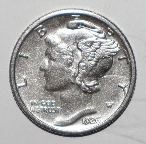 1926 Mercury Dime AU (L169)