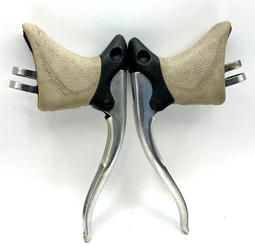 Paire De Leviers De Frein Dia-Compe Vintage – Aluminium, Percés, Pour Vélo De Route