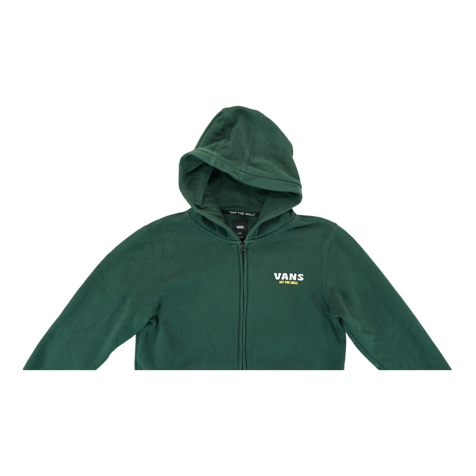 Vans Off The Wall Young Mountain Sk8 Full-Zip Hoodie Sweater Large Green - Image 4 of 4