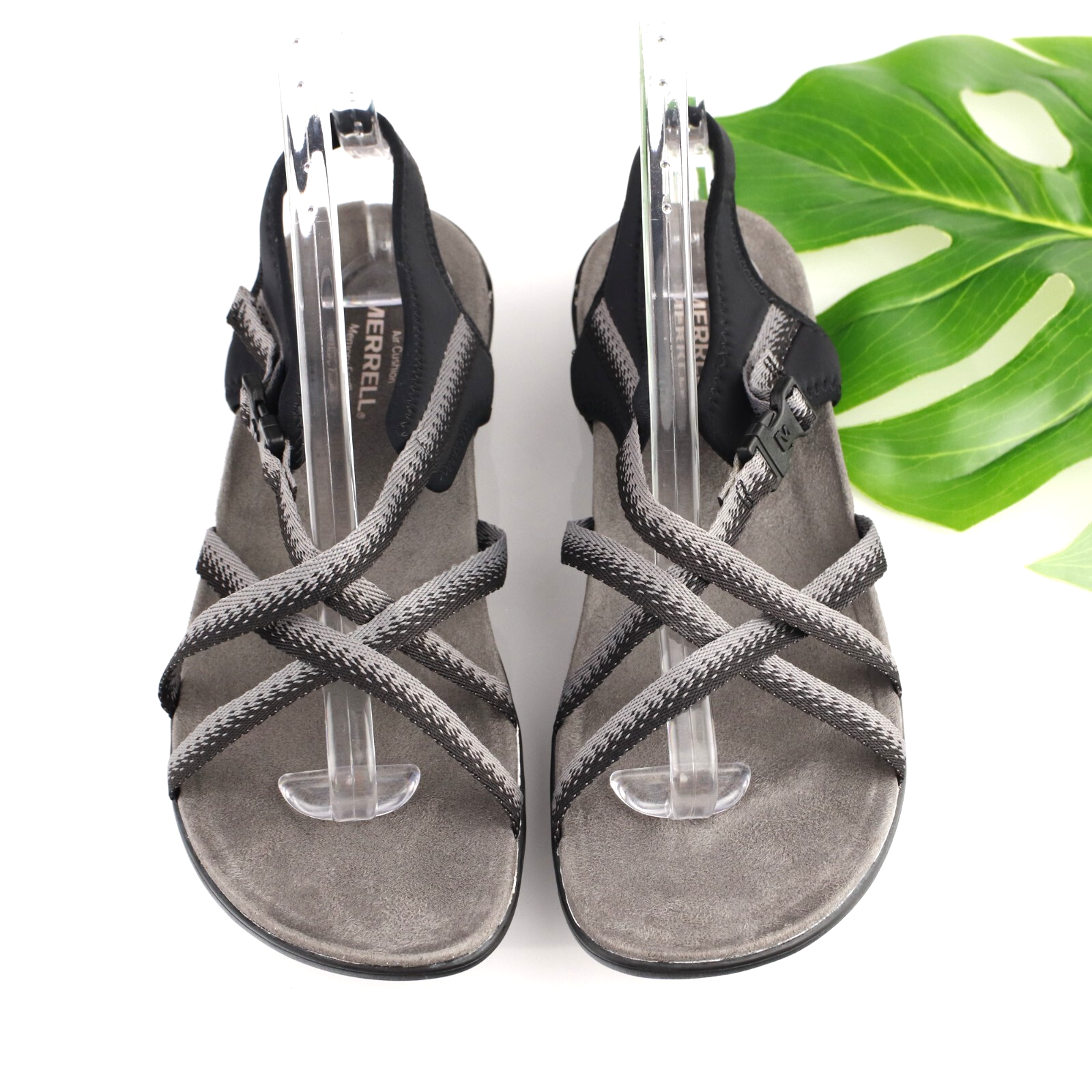 Sandalo Merrell donna District Muri taglia 11 nero grigio slingback sport outdoor