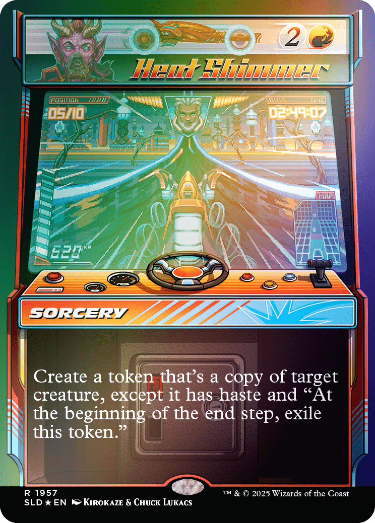 MTG Secret Lair ~ Arcade Racers ~ Rainbow FOIL ~ Sealed in Hand