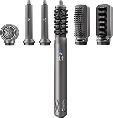 6 in 1 Air Styling & Drying System, Powerful High Speed Hair Dryer Brush