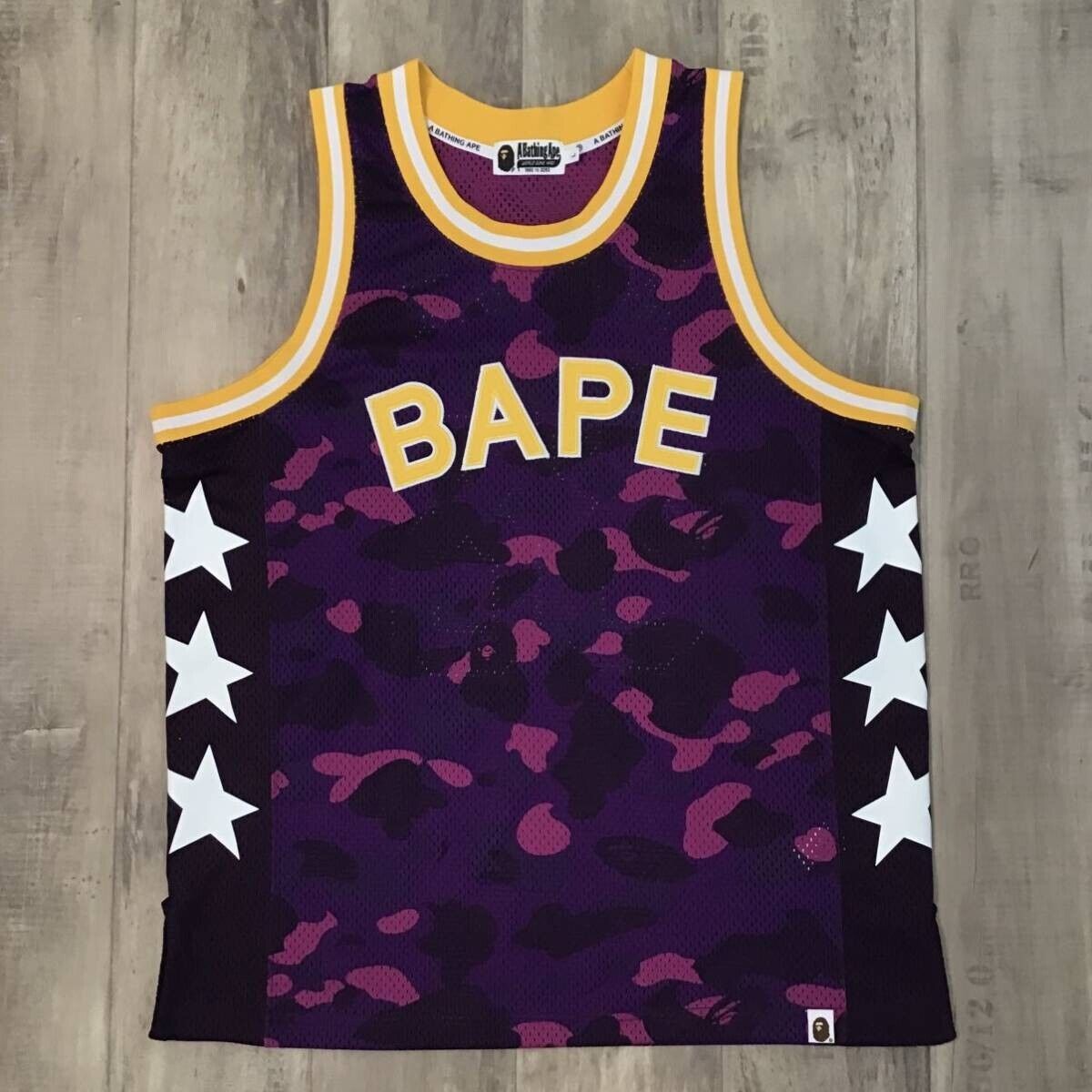 A Bathing Ape Lakers-print Tank Top - Yellow