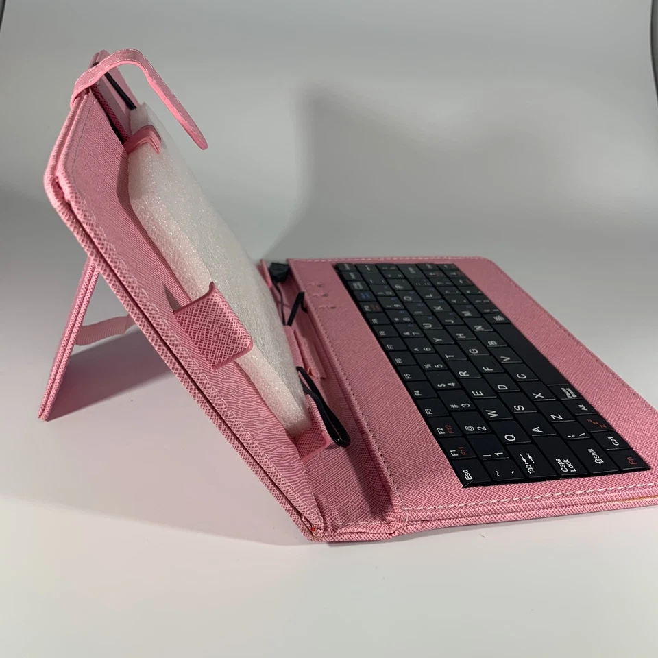 Original Fosmon P Folio And Keyboard Case For Google Nexus Tablet Pink Free Ship - Image 2 of 4