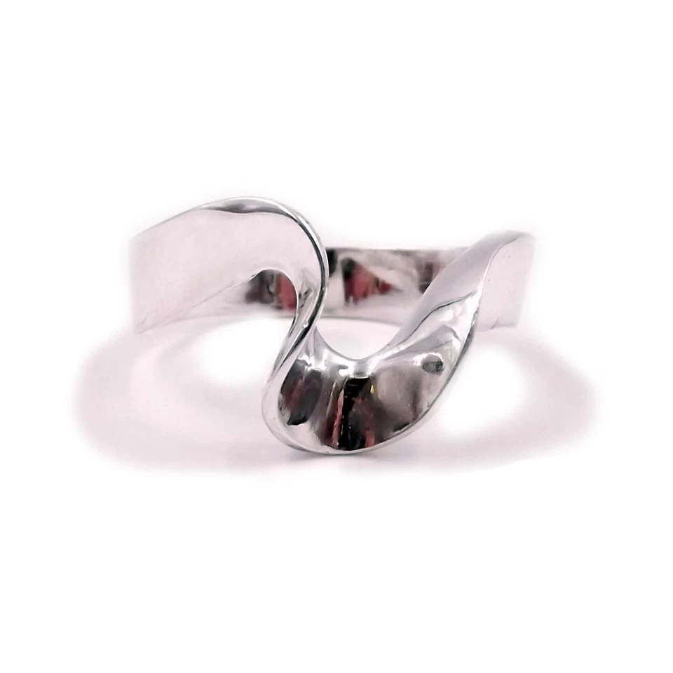 Anello da Donna in Argento 925 Gioielli Moda Rodio Oro Bianco - Immagine 4 di 4