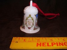 Hutschenreuther Thule Christmas Porcelain Bell Ornament Germany 2000