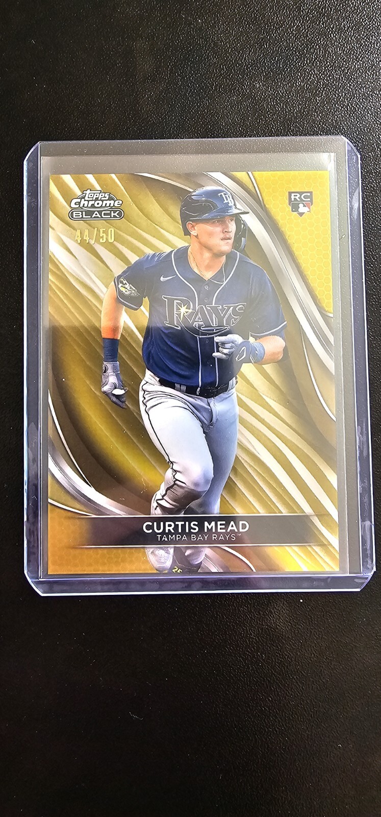 2024 Topps Chrome Black - #27 Curtis Mead Gold Refractor 44/50