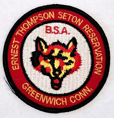 Ernest Thompson Seton Scout Res (CT) Pocket Patch BSA  Wolf Head