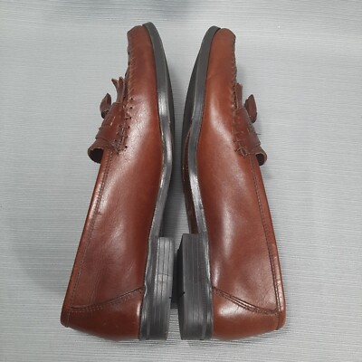 Generra Mens Brown Leather Slip On Kiltie Tassel Loafers Size 8.5 Generra Amazonas Men Slip On Kiltie Tassel Loafers Size US 9  main image 2
