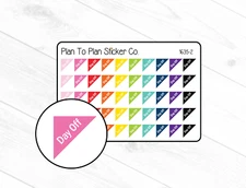 1635-2~~Day Off Corner Planner Stickers.
