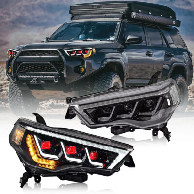 #ad #ad Red Devil Eye LED Headlight For Toyota 4 Runner 2014 2022 Front Lamps Pair $477.00