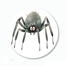 Cute Cartoon Spider Halloween Favors Scrapbook Stickers Envelope Seals Labels