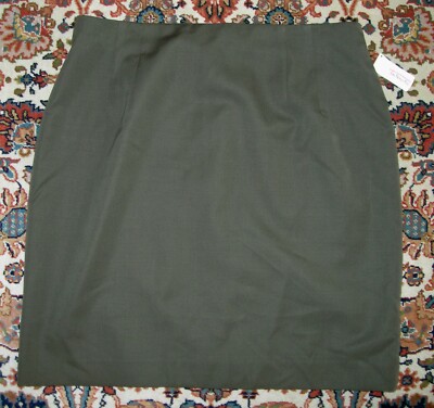 NWT TALBOTS Versatile Olive Wool Skirt  18  Plus?
