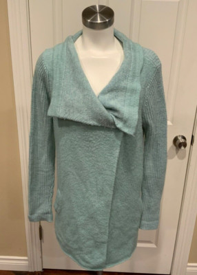 La Fee Verte Anthropologie Light Blue Wrap Cardigan W/ Pockets, Size Medium
