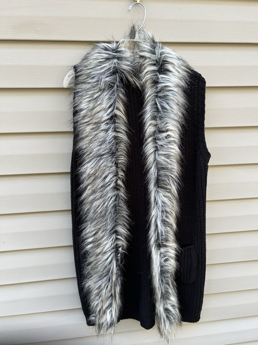 Sweater Vest Jessica Simpson Fur Vest Jessica Simpson Women's