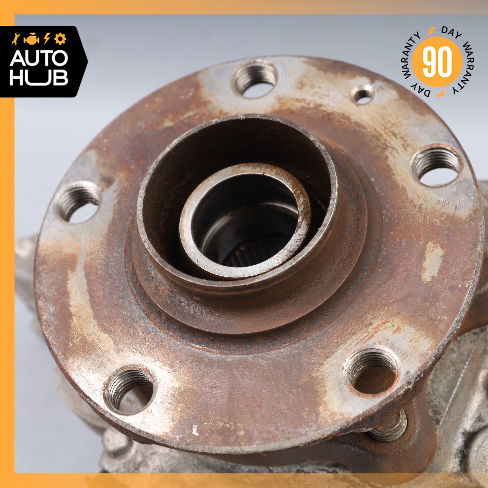 03-13 Bentley Continental Flying Spur Rear Left Side Spindle Knuckle Hub OEM 80k