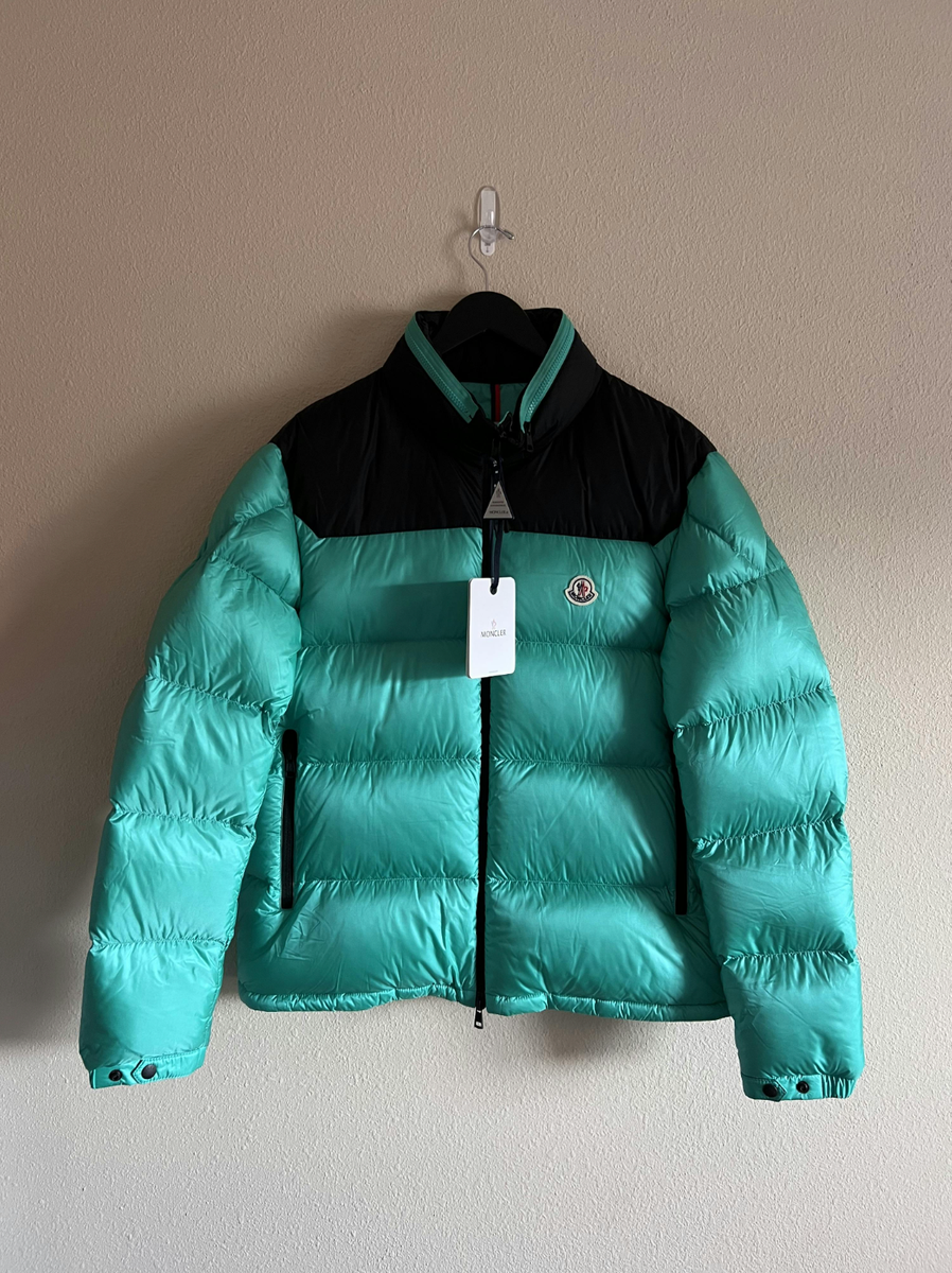 Moncler Peuplier Puffer Jacket - Size 5 - Teal Green - Brand Moncler Peuplier Puffer Jacket - Size 5 - Teal Green - Brand