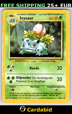 Dutch Ivysaur - BS #030/102 Base Set Ken Sugimori HP