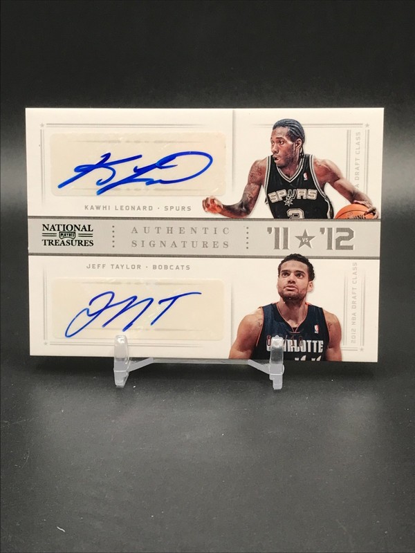 2012-13 National Treasures #85 Kawhi Leonard/Jeff Taylor Auto /10