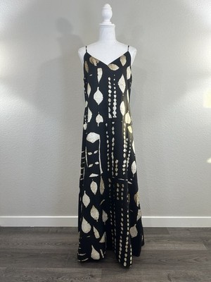 banana republic black and gold dress Women’s Abstract Block Print Maxi - Size S SHOP Shop Lilac Formal Dress, Size:Extra Small (0/2)