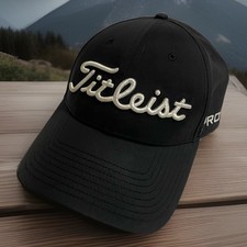 Titleist Pro V1 FJ Black Adult Adjustable Golf Hat Cap FootJoy