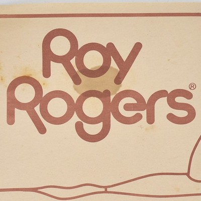 1980s Roy Rogers Restaurant Beef Sandwich Fried Chicken Bacon Cheeseburger