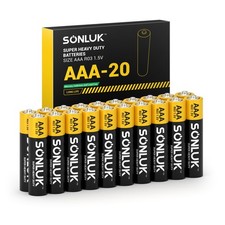 20 Pack AAA Carbon Zinc Batteries 1.5V Heavy Duty for Clocks Flashlights Toys
