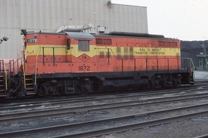 Rail to Water Transfer Corp. #1872 IL Train/Railroad 1987 Kodachrome Slide A450