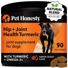 Pet Honesty Hip Joint Turmeric Health - Joint Supplement for Dogs, Omega-3 F...