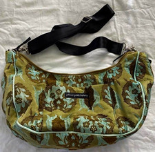 Petunia Pickle Bottom Floral Shoulder Diaper Bag w/ Changing Pad, Pockets