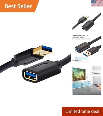 Versatile USB 3.0 Extender Cable 3Ft - High Speed Connector for All Devices