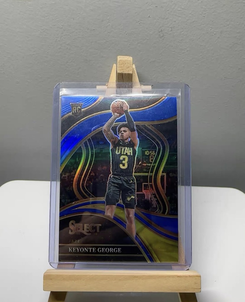 2023-24 Panini Select Keyonte George Courtside Blue Prizm SP RC #295