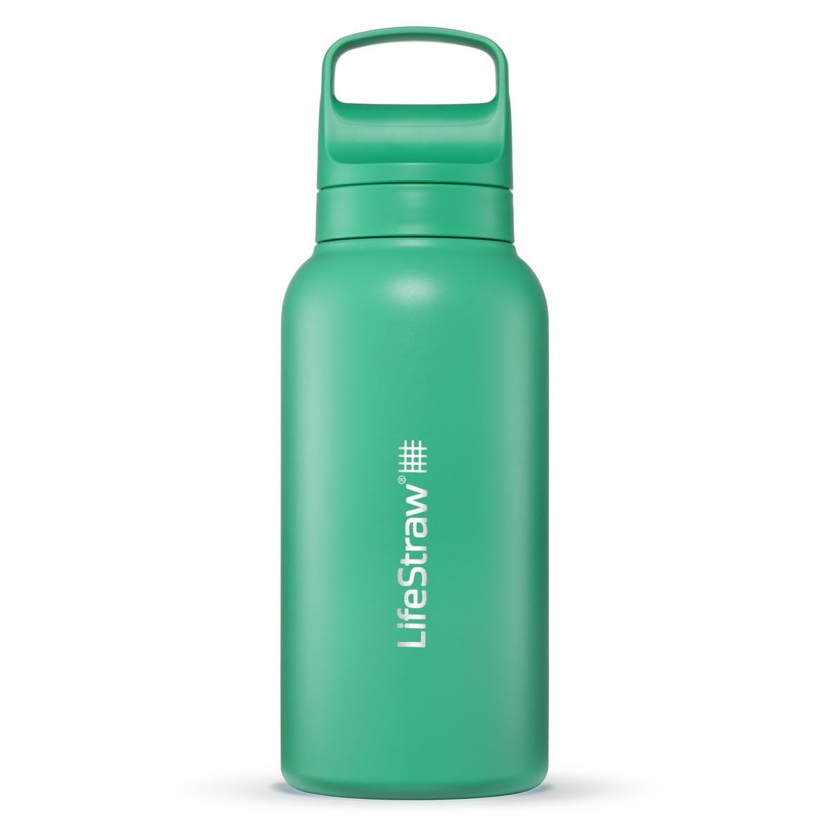 LifeStraw Go 2.0 Stainless Steel Water Filter Bottle 700ml - Cactus Green