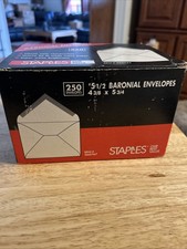 4 3/8x X 5 3/4 Baronial Envelopes-187 pack-Mailing with Gummed Seal-White Letter