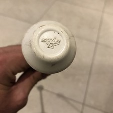 Vintage Majorette STAR 22" Twirling Baton - White Rubber Ends/Chrome